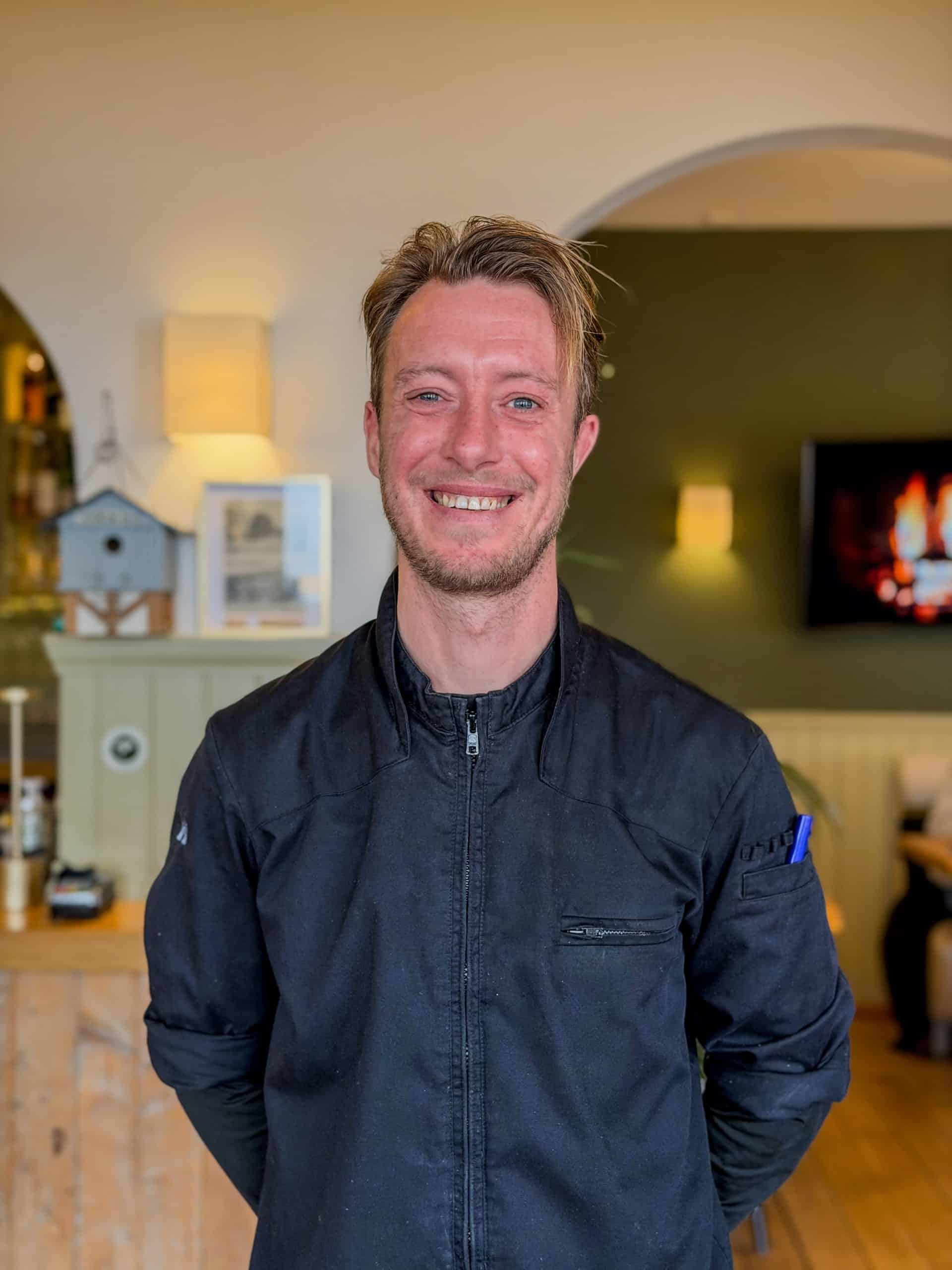 Thijs kok bij restaurant Flaman op Terschelling